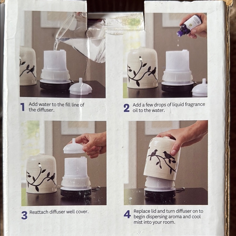 Better Homes And Gardens White and Gold Aroma Diffuser - Picture 6 of 6